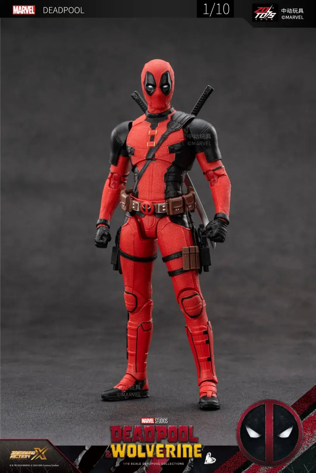 ZD Toys film 1:10 Deadpool or Wolverine Action figure ZD Toys film 1:10 Deadpool or Wolverine Action figure
