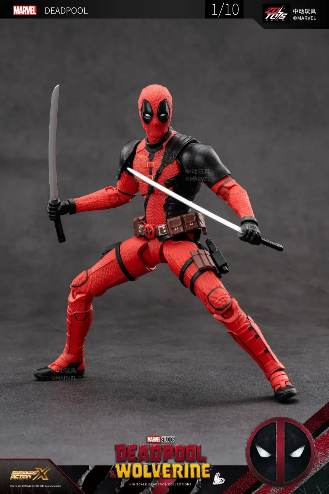 ZD Toys film 1:10 Deadpool or Wolverine Action figure ZD Toys film 1:10 Deadpool or Wolverine Action figure