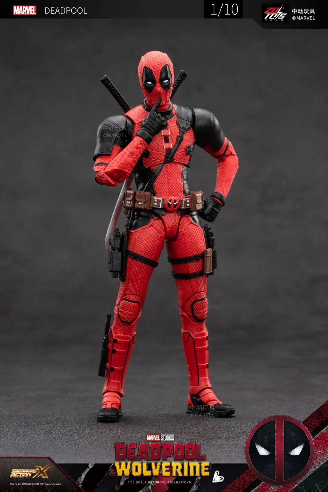 ZD Toys film 1:10 Deadpool or Wolverine Action figure ZD Toys film 1:10 Deadpool or Wolverine Action figure