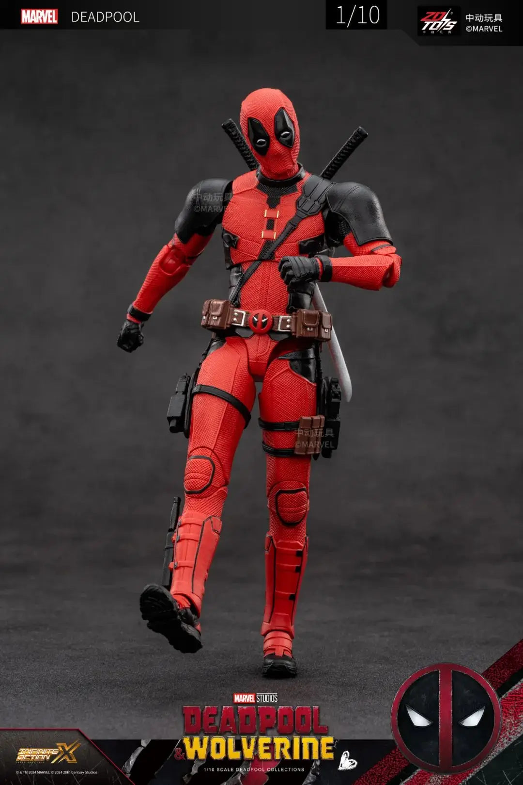 ZD Toys film 1:10 Deadpool or Wolverine Action figure ZD Toys film 1:10 Deadpool or Wolverine Action figure