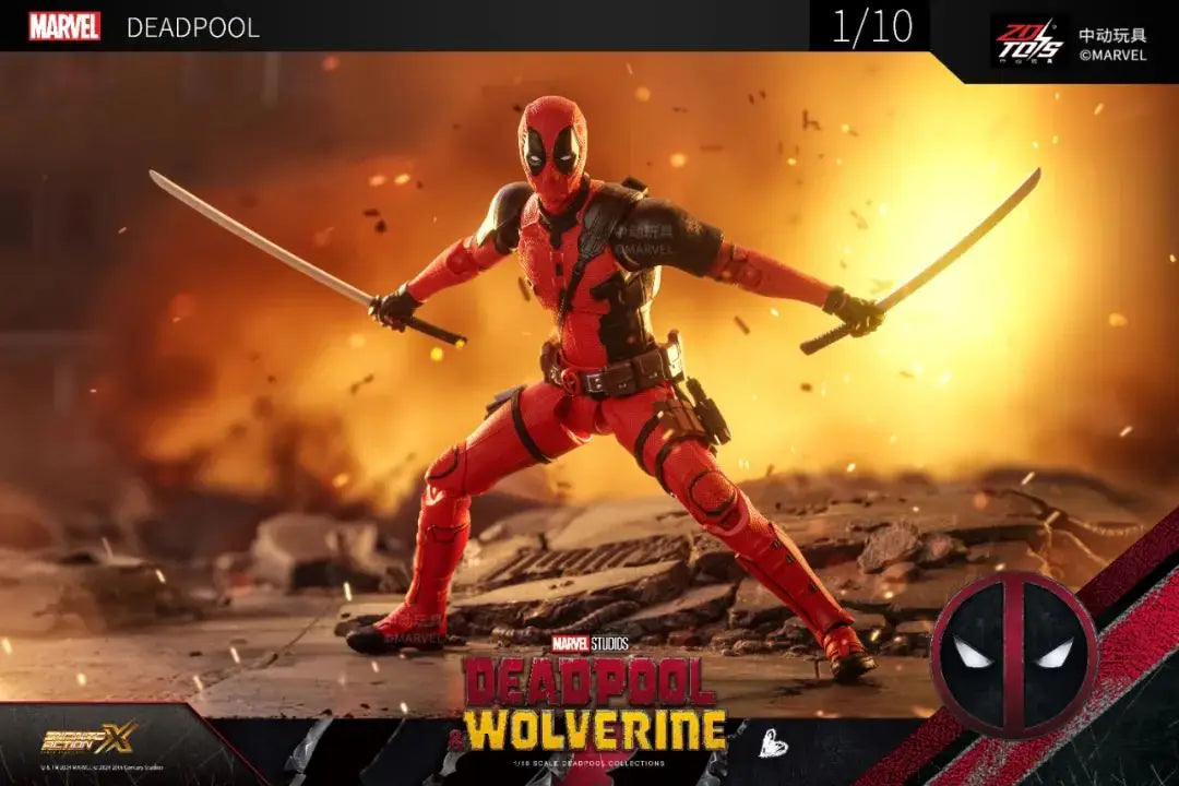 ZD Toys film 1:10 Deadpool or Wolverine Action figure ZD Toys film 1:10 Deadpool or Wolverine Action figure