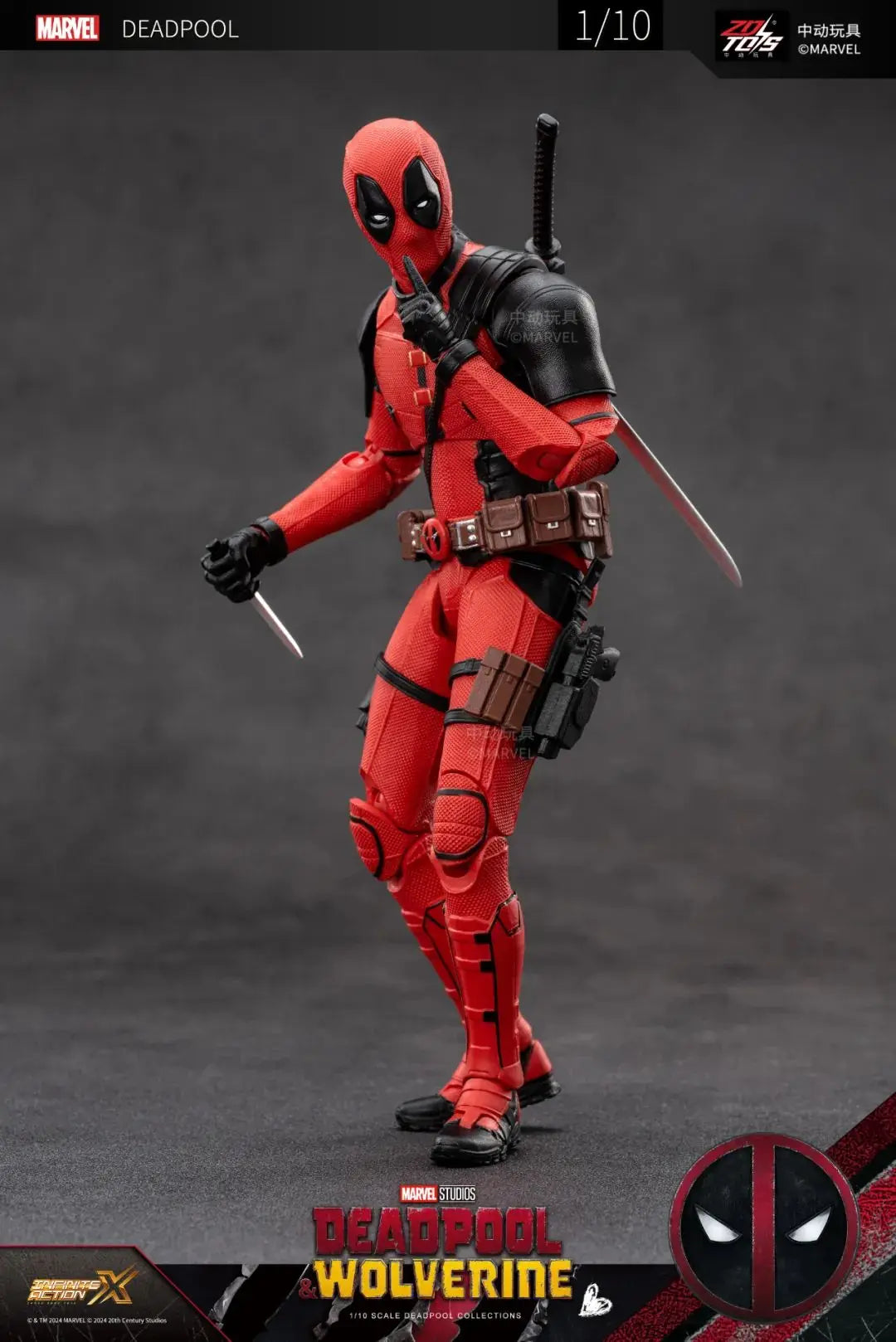 ZD Toys film 1:10 Deadpool or Wolverine Action figure ZD Toys film 1:10 Deadpool or Wolverine Action figure